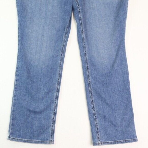 Lee Jeans Womans 22 WM Blue Midrise Regular Fit Straight Stretch New - Picture 3 of 7